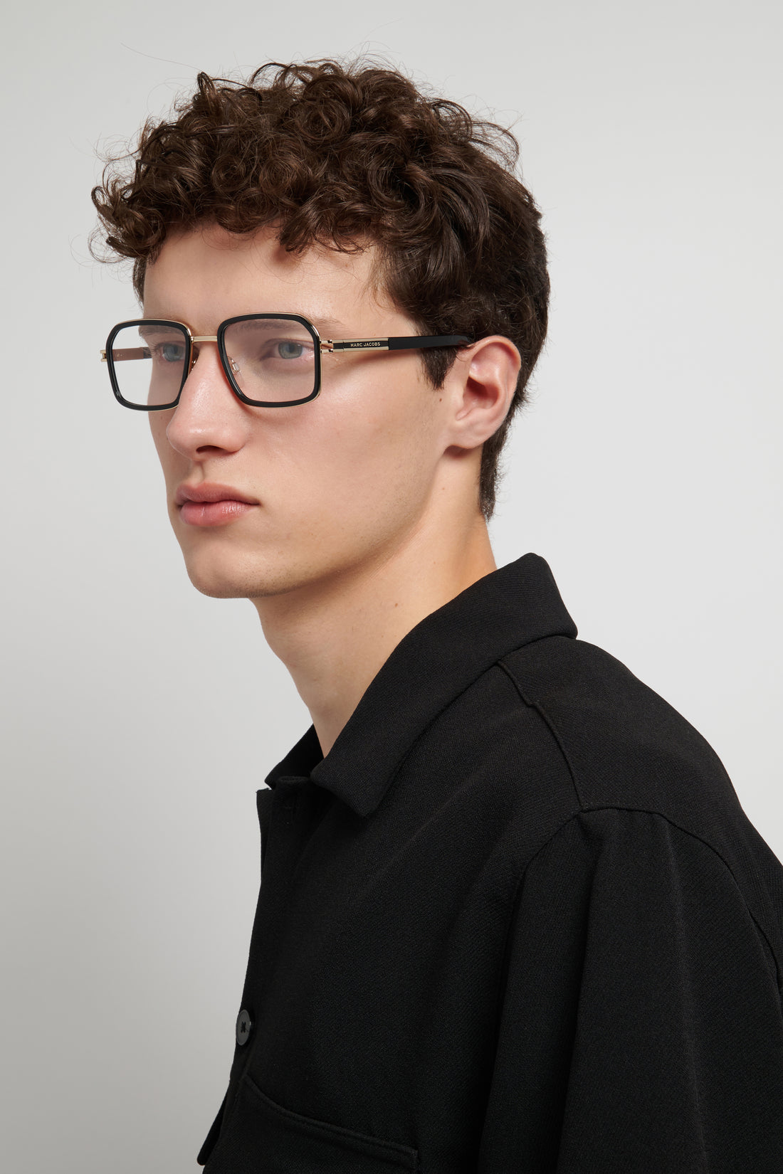 Lunettes de vue marc jacobs marc 910 rhl dorado square masculino taille 52mm - Vue détaillée