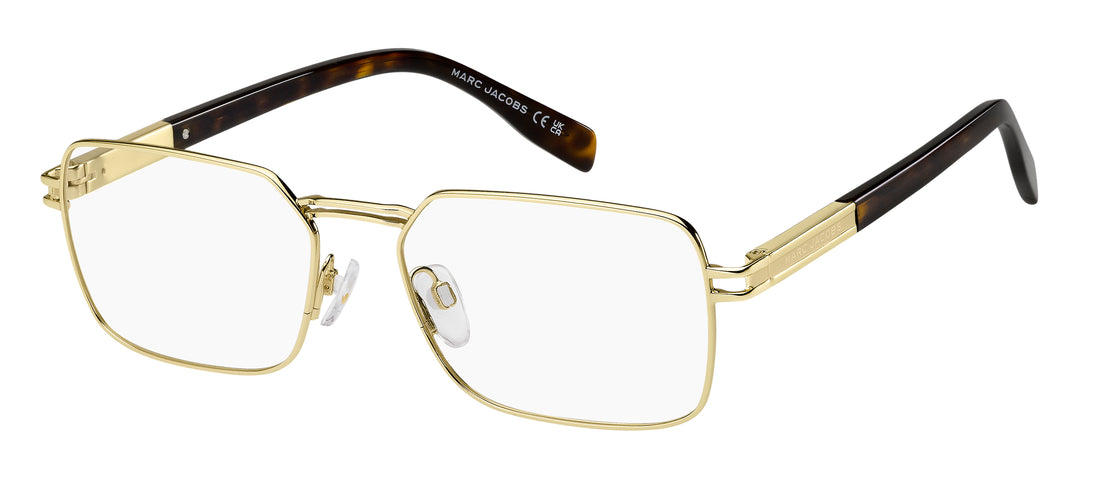 Prescription glasses marc jacobs marc 912 06j dorado rectangular masculino size 56mm - Main view