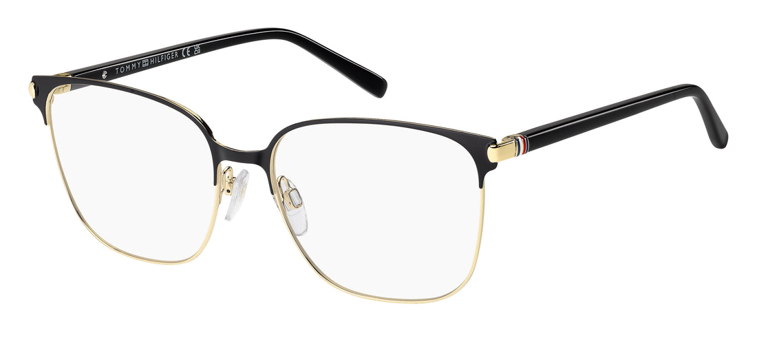 Óculos graduados tommy hilfiger th 2351 2m2 negro square femenino tamanho 55mm - Vista principal