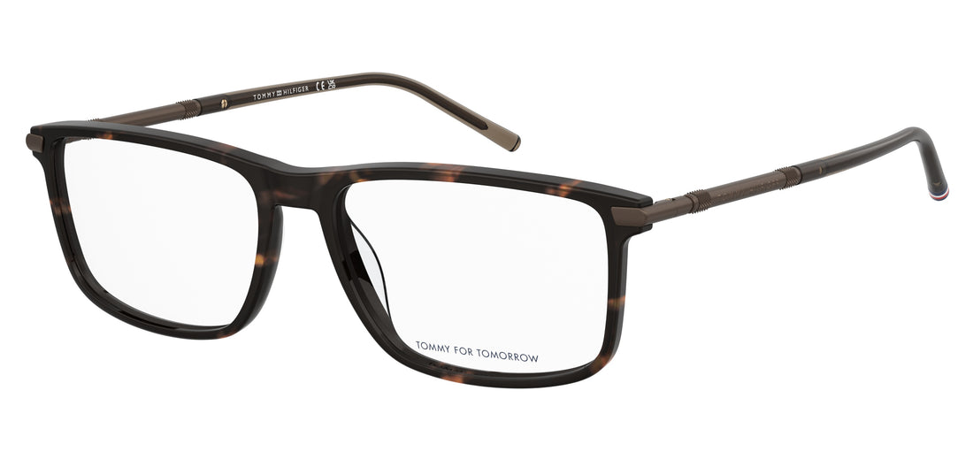 Gafas graduadas tommy hilfiger th 2332 086 havana rectangular masculino talla 55mm - Vista principal