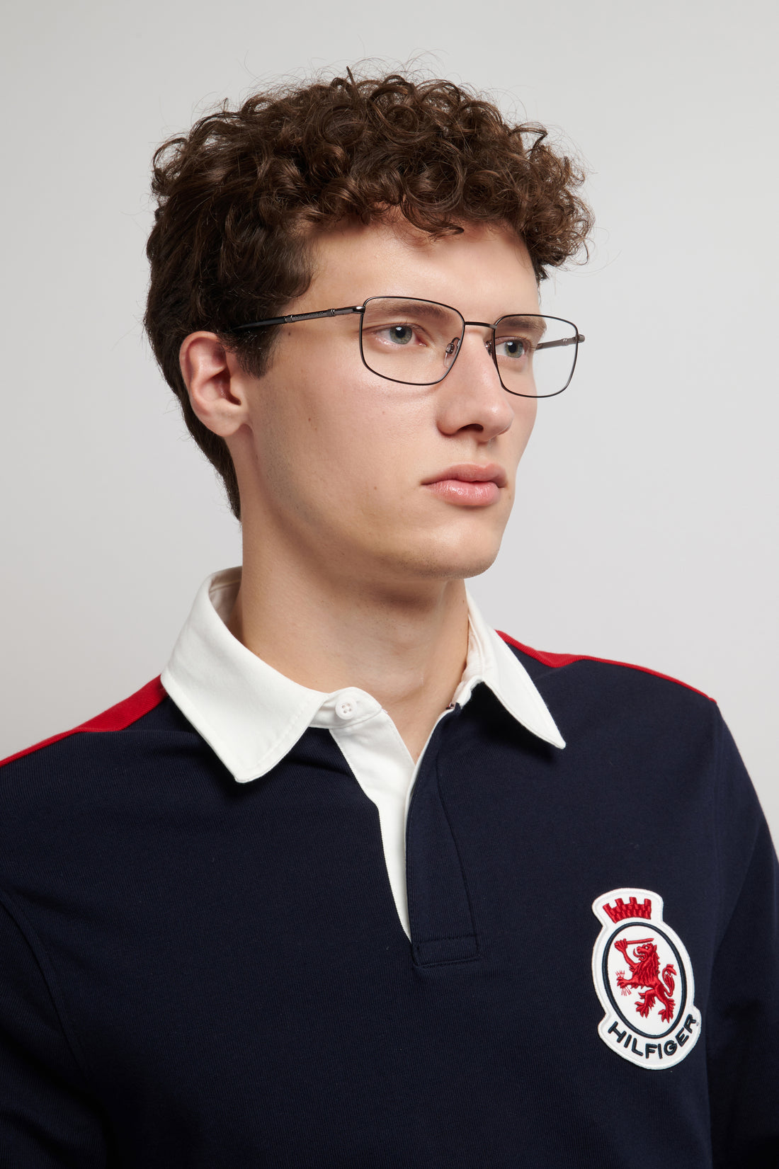 Gafas graduadas tommy hilfiger th 2331 ans negro rectangular masculino talla 56mm - Vista de detalle