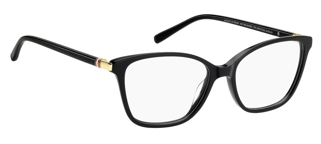 Gafas graduadas tommy hilfiger th 2354 807 negro cat eye femenino talla 53mm - Vista de detalle