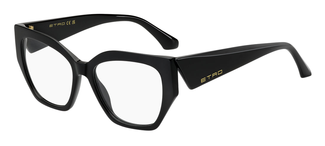 Óculos graduados etro 0125 807 negro cat eye femenino tamanho 53mm - Vista principal