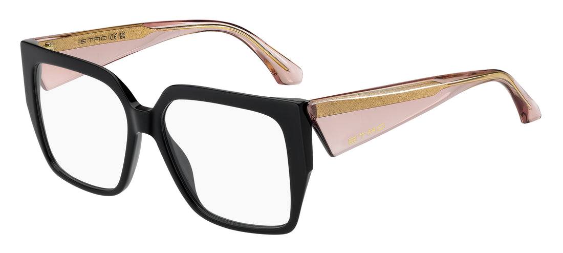 Óculos graduados etro 0124 3h2 negro square femenino tamanho 54mm - Vista principal