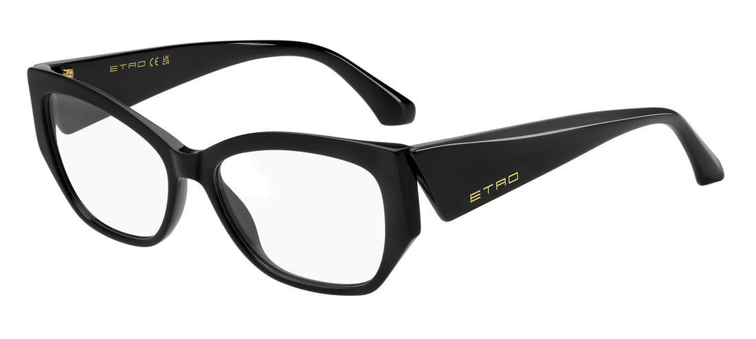 Óculos graduados etro 0126 807 negro rectangular femenino tamanho 54mm - Vista principal