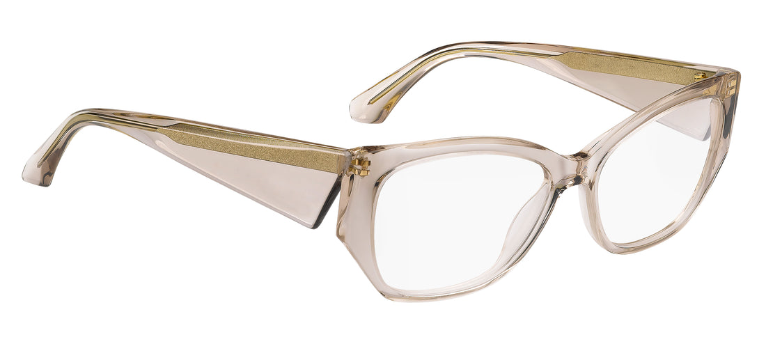 Óculos graduados etro 0126 fwm beige rectangular femenino tamanho 54mm - Vista de detalhe