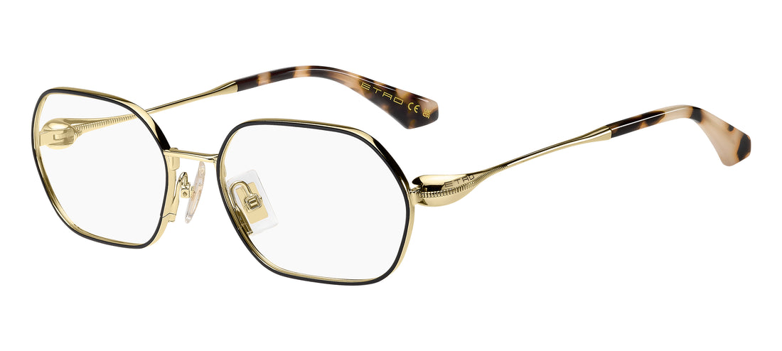 Óculos graduados etro 0140 2m2 negro rectangular femenino tamanho 55mm - Vista principal