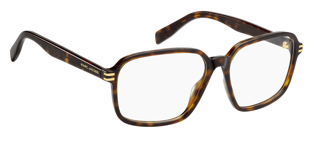 Prescription glasses marc jacobs marc 913 086 havana rectangular masculino size 57mm - Detailed view