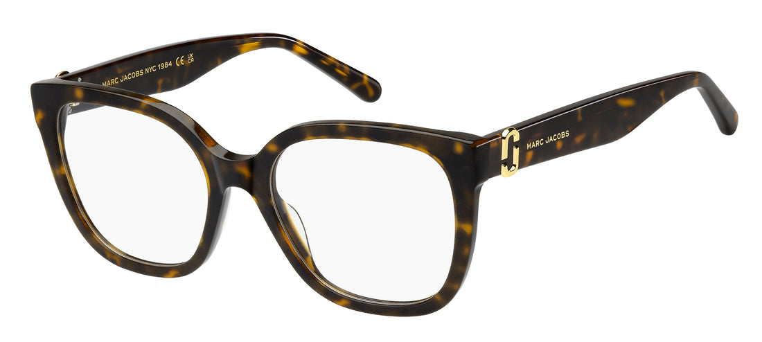 Lunettes de vue marc jacobs marc 893 086 havana square femenino taille 53mm - Vue principale