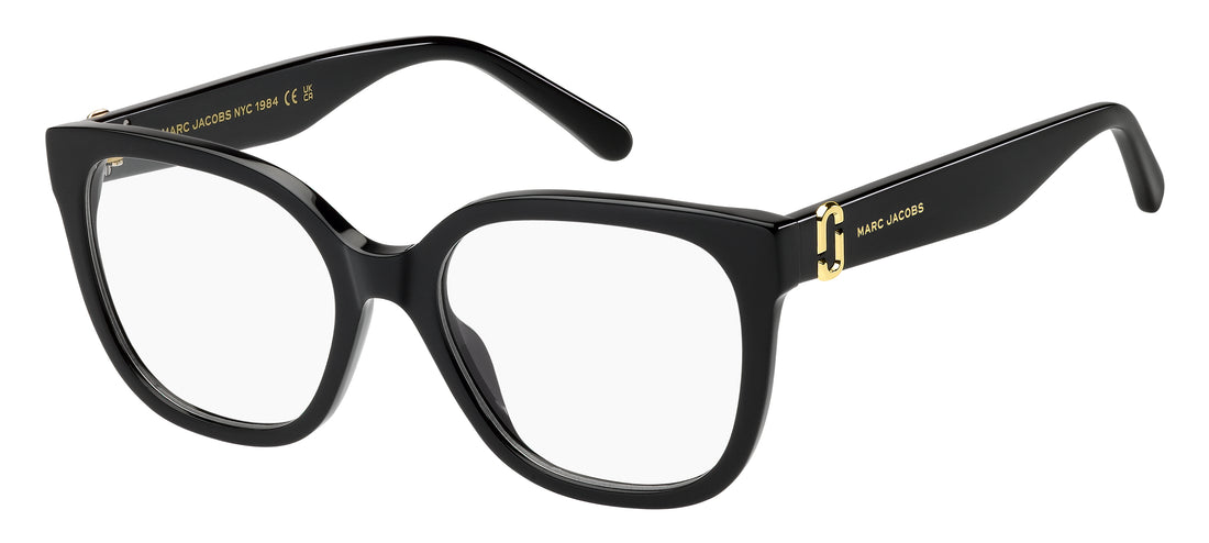 Prescription glasses marc jacobs marc 893 807 negro cat eye femenino size 53mm - Main view