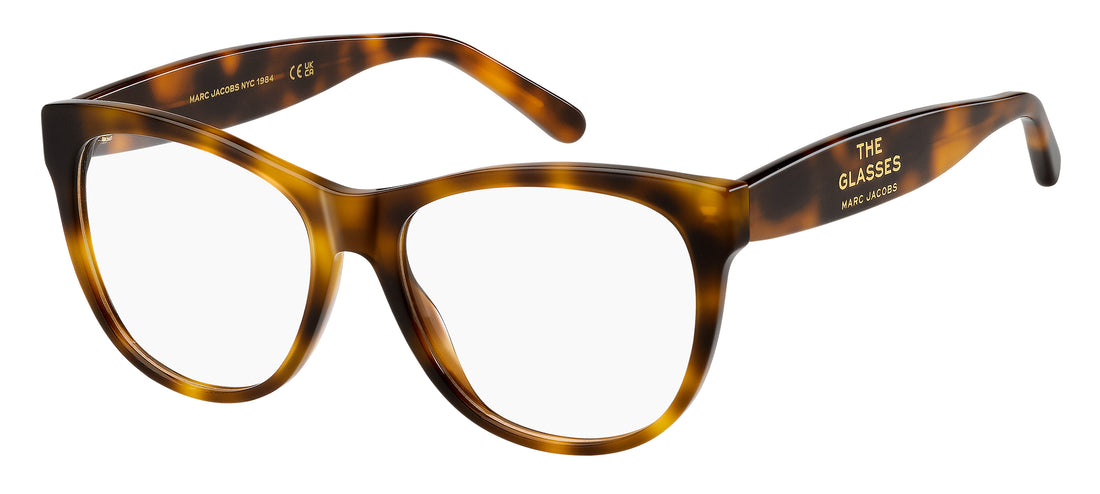 Prescription glasses marc jacobs marc 896 086 havana cat eye femenino size 54mm - Main view