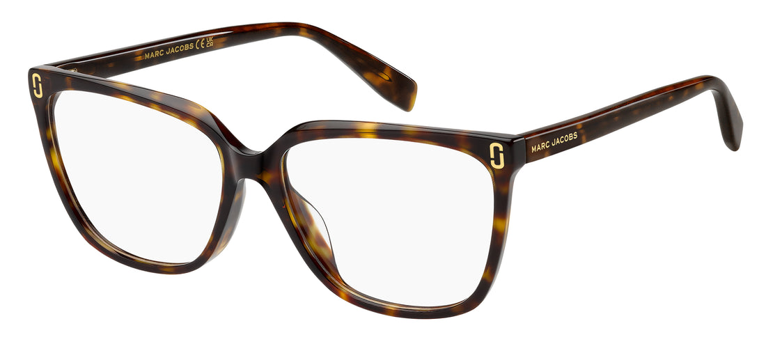 Prescription glasses marc jacobs mj 1144/g 086 havana cat eye femenino size 55mm - Main view
