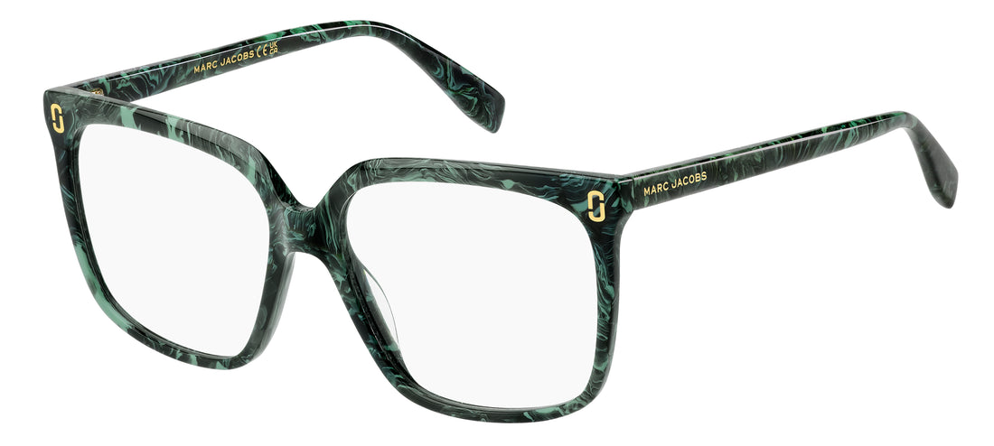 Prescription glasses marc jacobs mj 1145 jri verde square femenino size 55mm - Main view