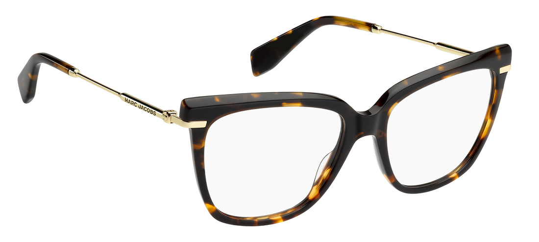 Prescription glasses marc jacobs marc 891 086 havana cat eye femenino size 53mm - Detailed view