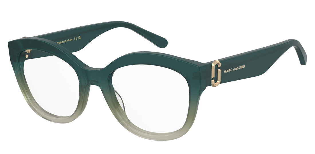 Prescription glasses marc jacobs marc 892 jwj verde cat eye femenino size 53mm - Main view