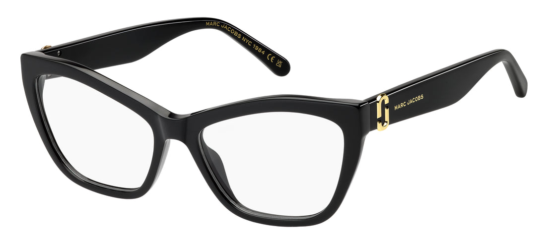 Prescription glasses marc jacobs marc 894 807 negro cat eye femenino size 54mm - Main view