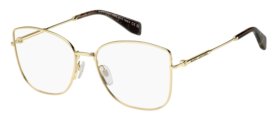 Prescription glasses marc jacobs marc 919 j5g dorado cat eye femenino size 56mm - Main view