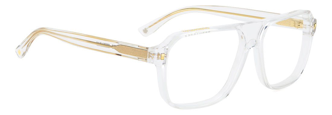 Occhiali da vista dsquared2 d2 0203 900 transparente rectangular masculino taglia 57mm - Vista dettagliata