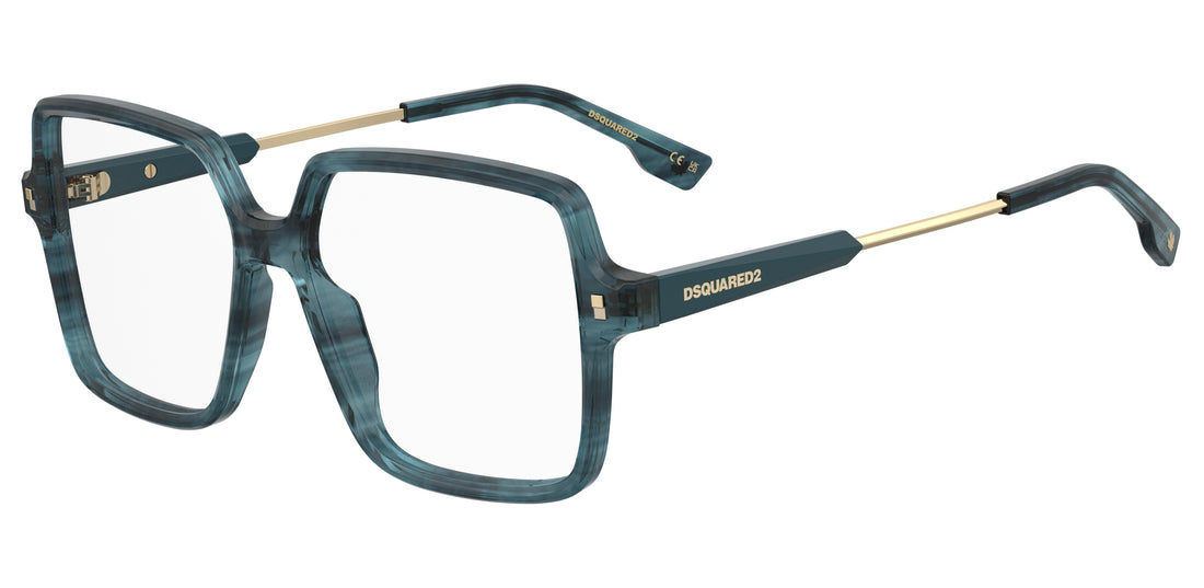 Occhiali da vista dsquared2 d2 0210 38i azul square femenino taglia 55mm - Vista principale