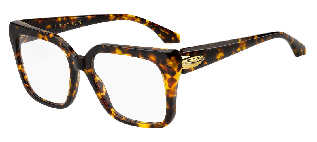 Óculos graduados etro 0135 086 havana square femenino tamanho 53mm - Vista principal