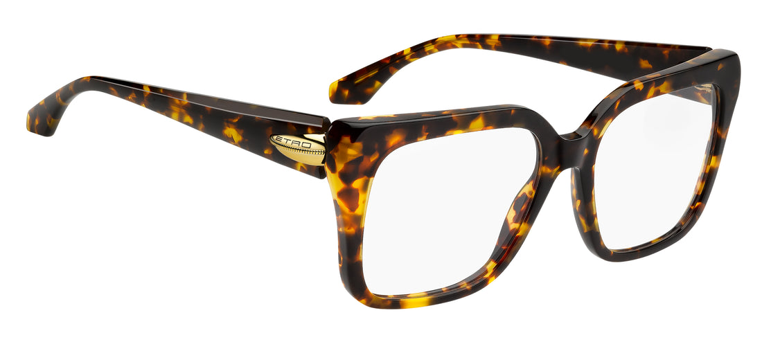 Óculos graduados etro 0135 086 havana square femenino tamanho 53mm - Vista de detalhe