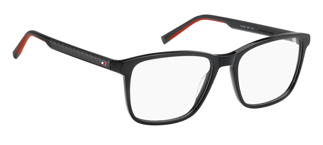 Gafas graduadas tommy hilfiger th 2318 003 negro square masculino talla 56mm - Vista de detalle