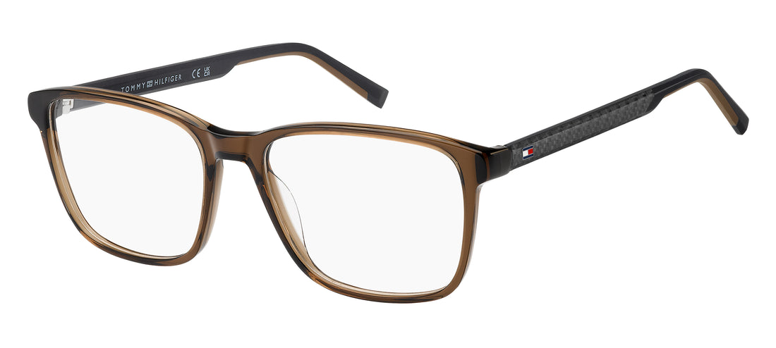 Gafas graduadas tommy hilfiger th 2318 09q marron square masculino talla 56mm - Vista principal