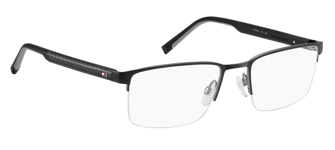 Gafas graduadas tommy hilfiger th 2316 124 negro rectangular masculino talla 55mm - Vista de detalle