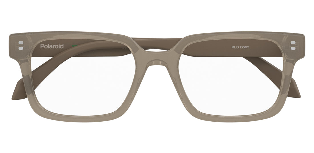 Occhiali da vista polaroid pld d593 79u marron rectangular masculino taglia 52mm - Vista dettagliata
