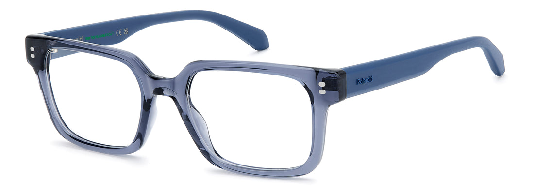 Occhiali da vista polaroid pld d593 pjp azul rectangular masculino taglia 52mm - Vista principale