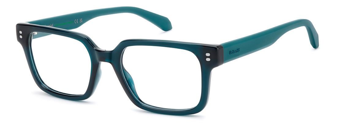 Occhiali da vista polaroid pld d593 zi9 verde rectangular masculino taglia 52mm - Vista principale