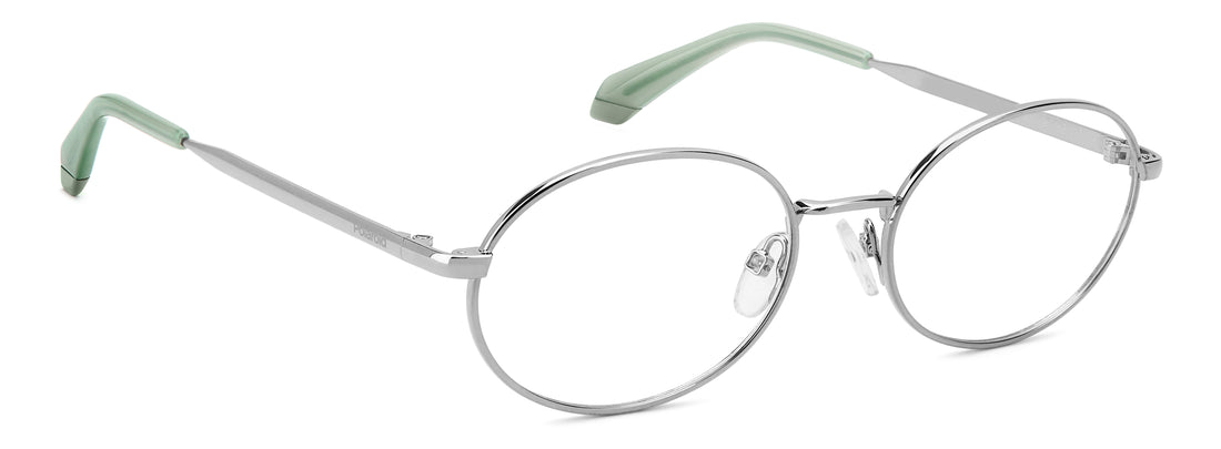 Occhiali da vista polaroid pld d594 6lb plateado oval femenino taglia 54mm - Vista dettagliata