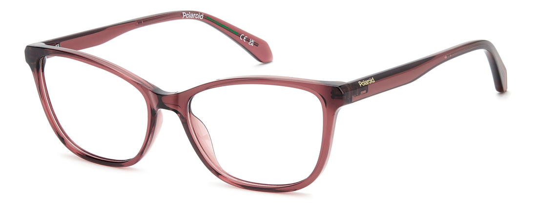 Occhiali da vista polaroid pld d597 35j rosa cat eye femenino taglia 55mm - Vista principale