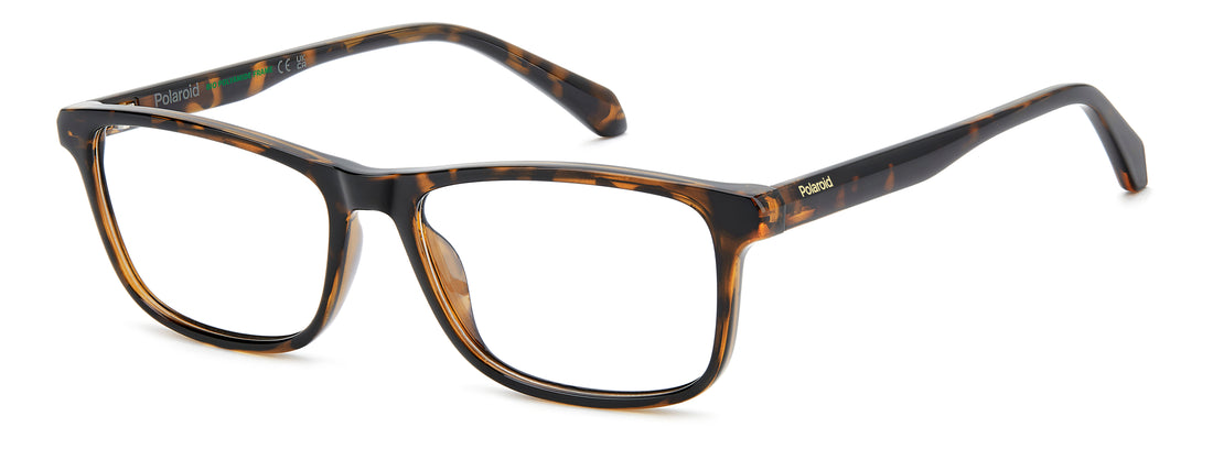 Occhiali da vista polaroid pld d598 086 havana rectangular masculino taglia 55mm - Vista principale