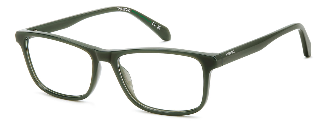 Occhiali da vista polaroid pld d598 1ed verde rectangular masculino taglia 55mm - Vista principale