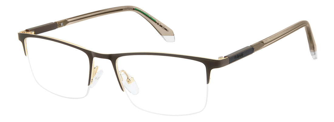 Brillen polaroid pld d599 ufm dorado rectangular masculino größe 56mm - Hauptansicht