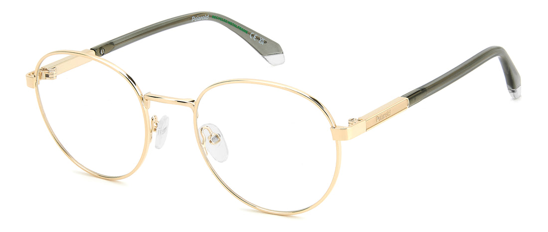 Occhiali da vista polaroid pld d600 j5g dorado round masculino taglia 53mm - Vista principale