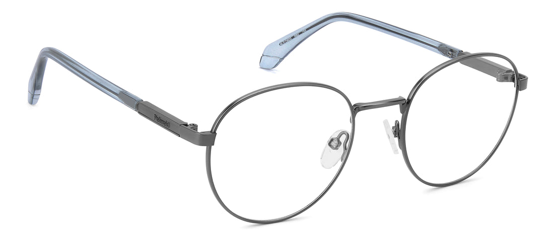 Occhiali da vista polaroid pld d600 r80 plateado round masculino taglia 53mm - Vista principale