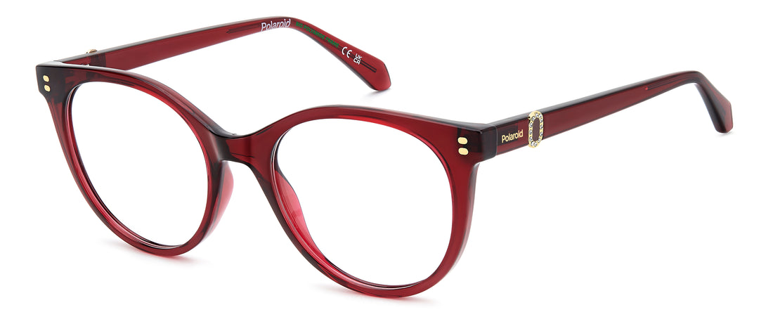 Occhiali da vista polaroid pld d601 c9a rojo cat eye femenino taglia 52mm - Vista principale