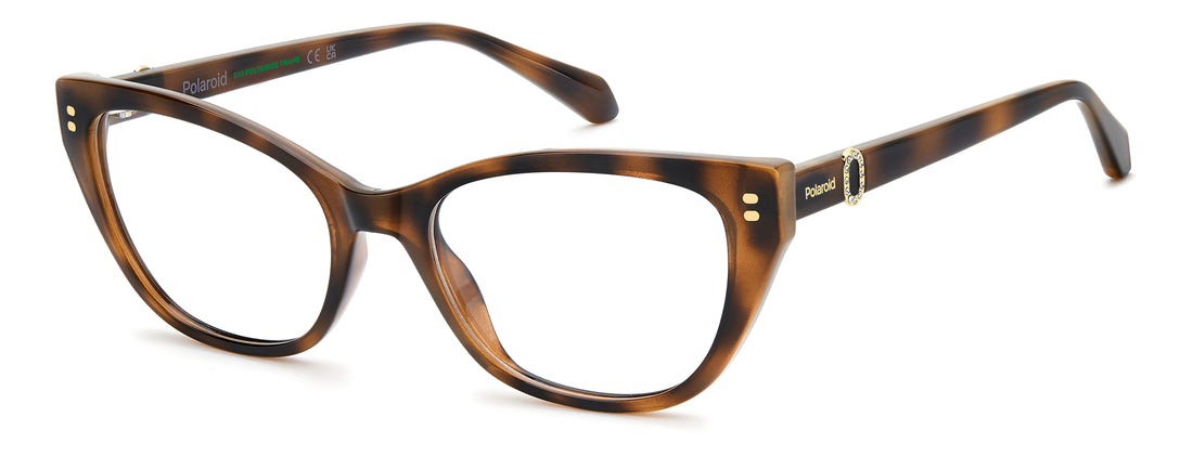 Occhiali da vista polaroid pld d602 086 havana cat eye femenino taglia 53mm - Vista principale