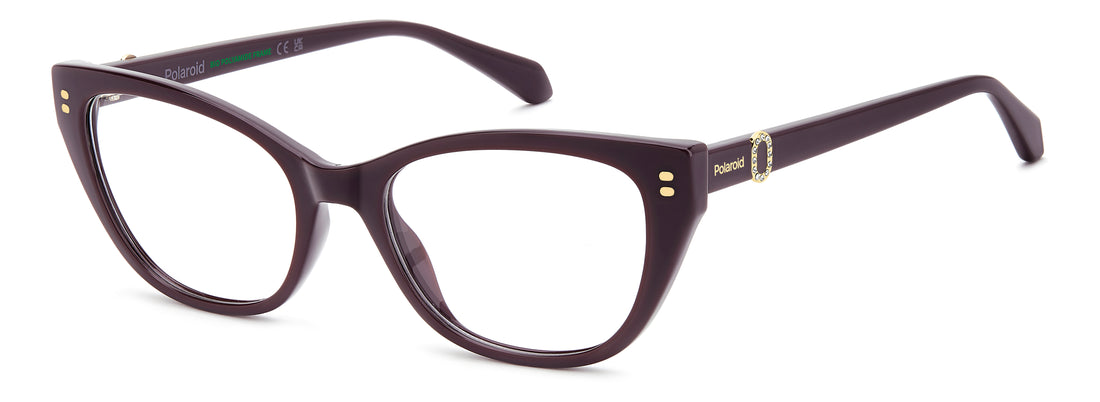 Occhiali da vista polaroid pld d602 0t7 burdeos cat eye femenino taglia 53mm - Vista principale