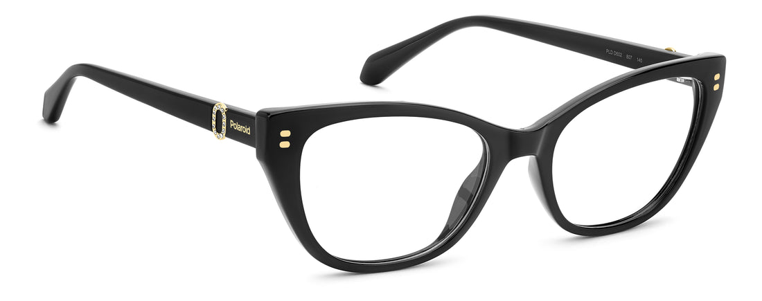 Occhiali da vista polaroid pld d602 807 negro cat eye femenino taglia 53mm - Vista dettagliata