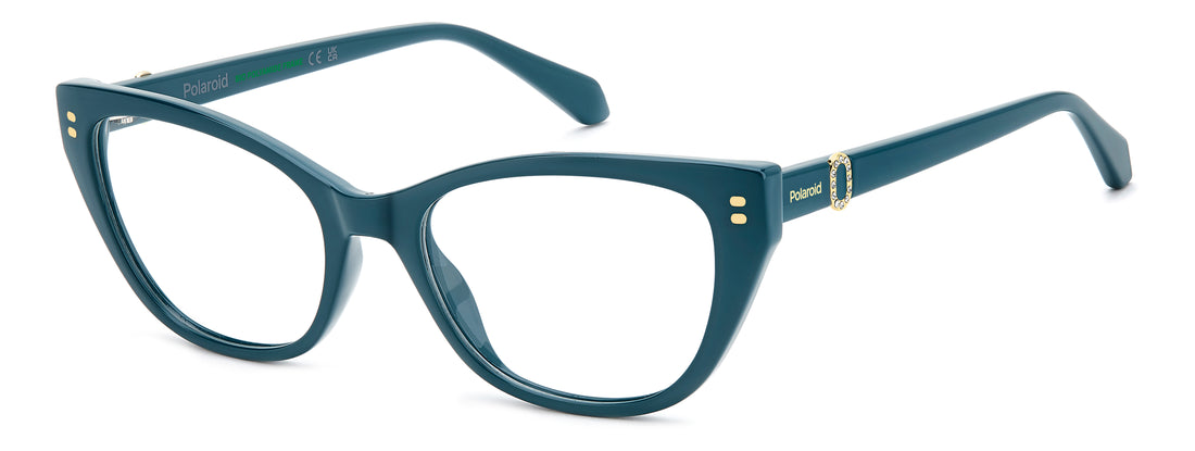 Occhiali da vista polaroid pld d602 zi9 verde cat eye femenino taglia 53mm - Vista principale