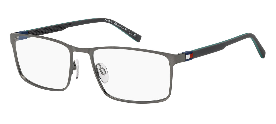 Gafas graduadas tommy hilfiger th 2321 r80 plateado rectangular masculino talla 58mm - Vista principal