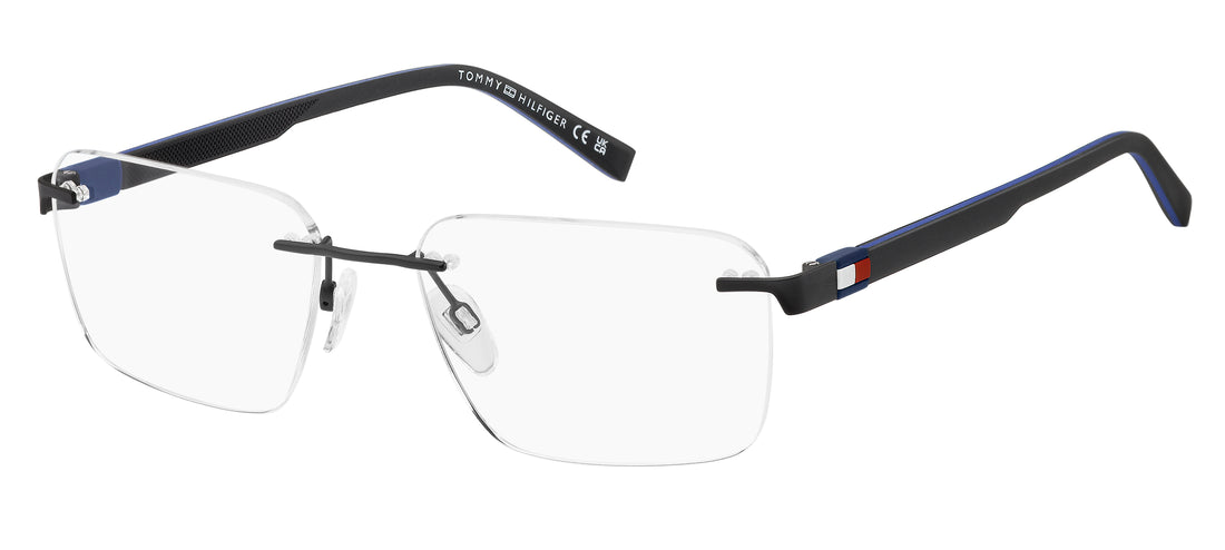 Gafas graduadas tommy hilfiger th 2323 003 negro rectangular masculino talla 58mm - Vista principal