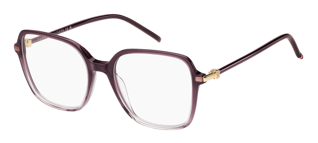 Gafas graduadas tommy hilfiger th 2339 2ln burdeos square femenino talla 52mm - Vista principal