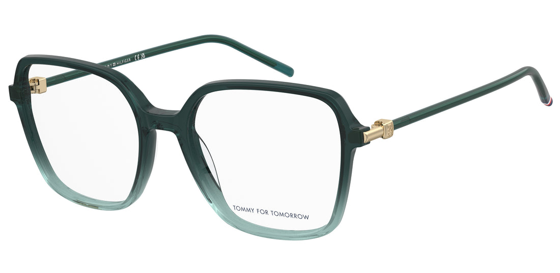 Gafas graduadas tommy hilfiger th 2339 zi9 verde square femenino talla 52mm - Vista principal