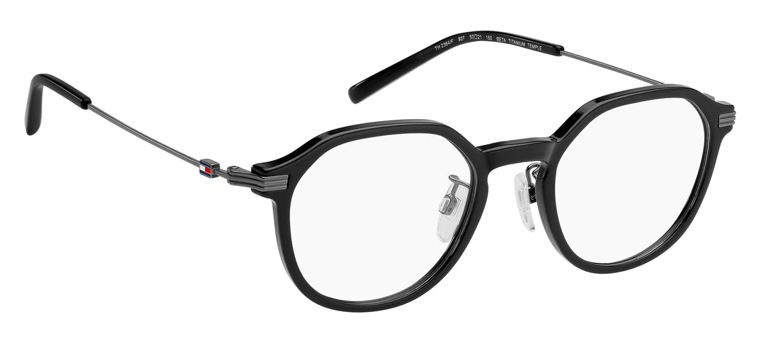 Gafas graduadas tommy hilfiger th 2364/f 807 negro pantos masculino talla 50mm - Vista de detalle