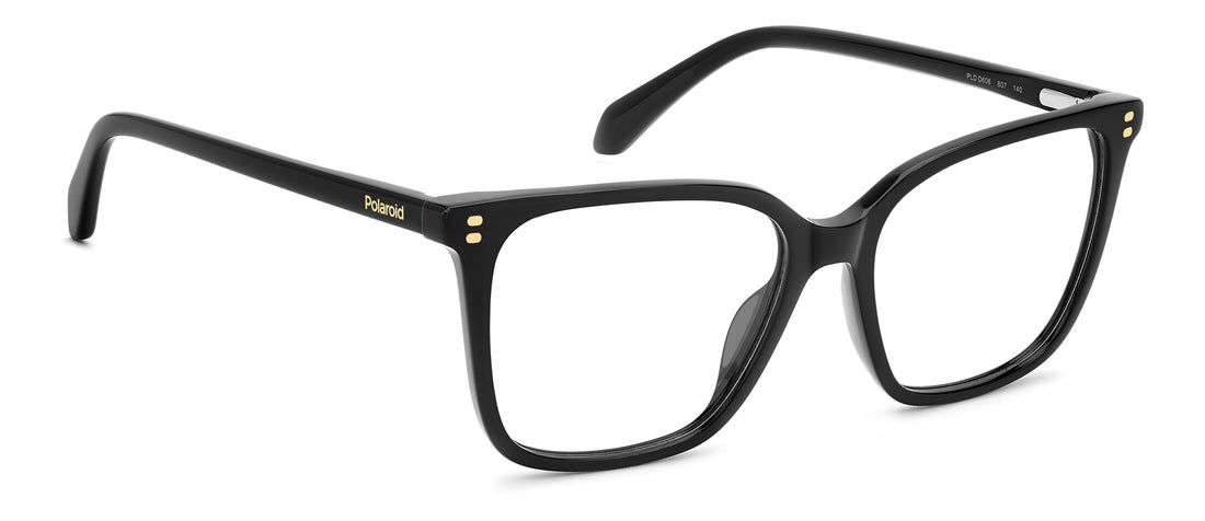 Occhiali da vista polaroid pld d606 807 negro square femenino taglia 53mm - Vista dettagliata