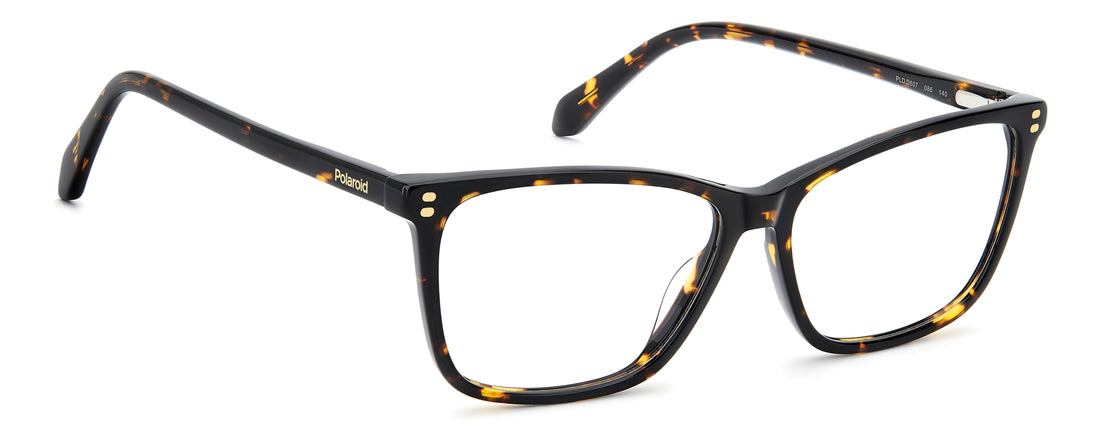 Occhiali da vista polaroid pld d607 086 havana cat eye femenino taglia 54mm - Vista dettagliata